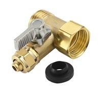 ZBIianxer Vannes à Boisseau sphérique d ' entrée à 3 Voies Construction en Laiton intégrée Eau à Triple Port pour Le contrôle des débits Résistance à l ' érosion Entrée intégrée