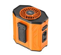 ZBIianxer Ventilateur suspendu à taille réglable à 100 vitesses, avec éclairage et fonction de sécurité, pour Camping en plein air, randonnée