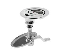 ZBIianxer Verrou de avec poignée en Acier Inoxydable, Facile à Utiliser, loquets à Tirer sans clé pour diverses Applications, trappes Marines, Verrouillage des cames de Bateau en Acier Inoxydable