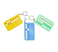 ZBJBinCH Lot de 3 porte-clés avec tableau de planification des tâches quotidiennes et hebdomadaires pour enfants et adultes - Planificateur d'habitudes et de comportement