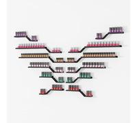 ZBJDX Ensemble De 12 éTagèRes Murales en MéTal pour Vernis à Ongles, PréSentoir Polyvalent pour Petits Espaces, Compatible avec Les Agencements DIY,Noir