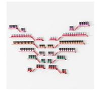 ZBJDX Ensemble De 12 éTagèRes Murales en MéTal pour Vernis à Ongles, PréSentoir Polyvalent pour Petits Espaces, Compatible avec Les Agencements DIY,Rose