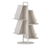 ZBJDX éTagèRe De Lecture en MéTal, éTagèRe CréAtive en Forme De Sapin De NoëL, BibliothèQue sur Pied, à Placer à CôTé du Canapé Ou du Lit,Blanc