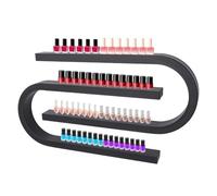 ZBJDX éTagèRe Murale en MéTal en Forme De U pour Vernis à Ongles, éTagèRe Murale pour Parfums, pour La Maison, Le Spa, Le Salon De Manucure,Noir