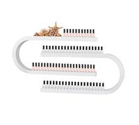 ZBJDX éTagèRe Murale en MéTal en Forme De U pour Vernis à Ongles, éTagèRe Murale pour Parfums, pour La Maison, Le Spa, Le Salon De Manucure,Blanc