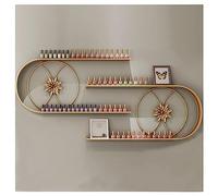 ZBJDX Lot De 2 Supports De Vernis à Ongles en MéTal en Forme De U, Vitrine Murale pour Bouteilles D'Huile Essentielle pour Salon De Manucure, DéCoration Murale Et Rangement De CosméTiques,d'or
