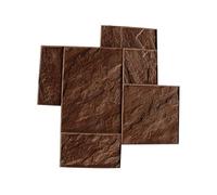 ZBJDX Moule à Empreinte pour BéTon Et Ciment, Tapis Texturé en PolyuréThane Imitation Pierre, Tampon DéCoratif pour BéTon, pour Sols Et Murs