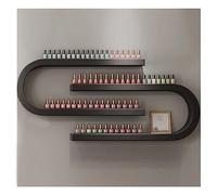 ZBJDX Support Mural pour Vernis à Ongles en Forme De U, PréSentoir en MéTal Multifonctionnel, Support De Rangement pour CosméTiques pour Salon De Beauté, Salon Et Maison,Noir