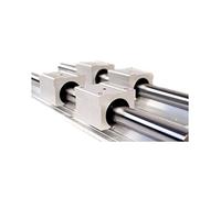 ZBJGBUIA Rail de Guidage linéaire Professionnel 2 pièces SBR16 SBR20/25/30 1200-1500 mm + 4 pièces SBR16/20/25/30UU, roulements linéaires Anti-poussière(Sbr16uu Dustproof,1450mm)