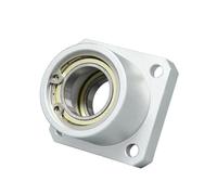 ZBJGBUIA Roulement à Bride en Aluminium à siège carré avec siège de Support de siège, Type d'insert de positionnement à Double roulement(MT175-625ZZ5-25)