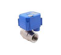 ZBJGBUIA Vanne à Boisseau sphérique motorisée en Acier Inoxydable 304 1/2", 3/4", 1", avec Interrupteur Manuel et actionneur électrique AC/DC 9-24 V.(Adc9-24v-cr02,0.5 inch)