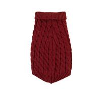 ZBJZUIMEI Manteau pour Petit Chien Chien De Chien Tort-coudeck Puppy Sauteur De Chien Tricot De Chien Petit Chien Moyen Et Chats Doux Chien Confortable-Rouge-m (2-3,5 Kg)