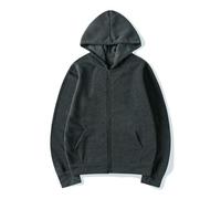ZBJZUIMEI Sweat-Shirt à Capuche Fashion Casual Black Gris Blue Zipper Sweat Hip Hop Street Wear Sweatshirts Skateboard Men Femme Pullover Masculin-darkgray-s