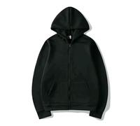 ZBJZUIMEI Sweat-Shirt à Capuche Fashion Casual Black Gris Blue Zipper Sweat Hip Hop Street Wear Sweatshirts Skateboard Men Femme Pullover Masculin-Dos-s