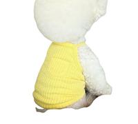 ZBJZUIMEI Vetement Chien Summer du Mince Vestige des Vêtements De Respirant Mignon Veste Chiot-Jaune-l