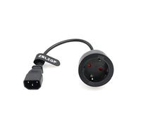 ZBLZGP Câble Adaptateur IEC 320 C14 mâle vers Prise européenne Schuko Femelle pour Cordon d'alimentation UPS PDU