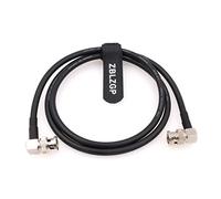 ZBLZGP Câble coaxial pour Sony FX9 FS5 Blackmagic RED DSMC2 Komodo Atomos Alexa SmallHD Moniteur Caméra 12G SDI Raw 4K 60P 75 Ohm Angle droit BNC mâle vers mâle