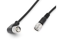 ZBLZGP Câble coaxial RF RG58 TNC mâle vers TNC mâle à angle droit à faible perte Câble d'extension Pigtail pour antenne WiFi scanner radio (15 m)