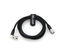 ZBLZGP Câble coaxial RF RG58 TNC mâle vers TNC mâle à angle droit à faible perte Câble d'extension Pigtail pour antenne WiFi scanner radio (2 m)