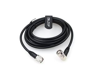 ZBLZGP Câble coaxial RF RG58 TNC mâle vers TNC mâle à angle droit à faible perte Câble d'extension Pigtail pour antenne WiFi scanner radio (50 m)