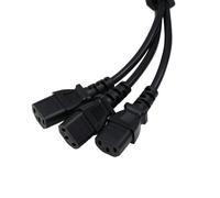 ZBLZGP Câble d'alimentation IEC 320 C14 mâle vers 4XC13 Femelle, C14 vers 4 x C13 UPS/PDU Type Y, 250 V/10 A (C14-3xC13 30cm)