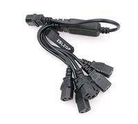 ZBLZGP Câble d'alimentation IEC 320 C14 mâle vers 4XC13 Femelle, C14 vers 4 x C13 UPS/PDU Type Y, 250 V/10 A (C14-6xC13 60cm)