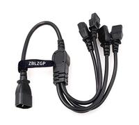 ZBLZGP Câble d'alimentation IEC 320 C14 mâle vers 4XC13 Femelle, C14 vers 4 x C13 UPS/PDU Type Y, 250 V/10 A (C14-4xC13 60cm)