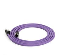 ZBLZGP Câble Ethernet blindé anti-interférences M12 A-Code mâle à 4 broches vers RJ45 pour capteurs malades dans les lignes d'automatisation 1 m