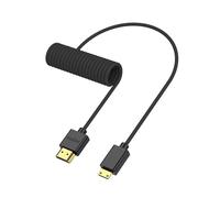 ZBLZGP Câble HDMI 2.1 haute vitesse 8K Ultra HD Mini HDMI A vers C Câble d'extension audio vidéo flexible mâle vers mâle tressé pour caméra vidéo, transfert de données, lecteur DVD, HDTV