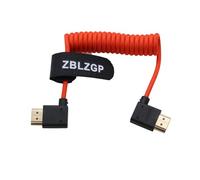 ZBLZGP Câble HDMI 2.1 tressé haut débit 8 K à angle droit gauche pour PS4 PS5 RTX 3080 eARC HDR câble vidéo PC ordinateur portable TV Box