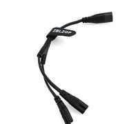 ZBLZGP Câble répartiteur d'alimentation IEC Figure 8 mâle vers 2 femelles, IEC320 C8 vers 2 x C7 Y Câble d'alimentation CA 1 en 2 sorties pour bureau, ordinateur portable, PS4, lampes, écrans LCD,