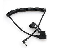ZBLZGP Câble spiralé D-Tap vers angle droit 2,1 mm DC 12 V pour moniteur Atomos Shogun Inferno et KiPRO