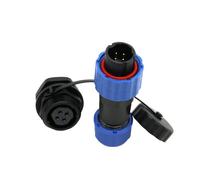 ZBLZGP Connecteur d'alimentation industriel SD16 4 broches étanche IP68 mâle femelle prise plastique aviation panneau montage câble connecteur