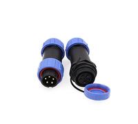 ZBLZGP Connecteur de bornes à souder SP21 5 broches Fileté 21 mm mâle femelle Prise de câble en ligne SP2110 SP2111 Connecteur de fil étanche