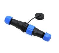 ZBLZGP Connecteur de câble étanche SD16 à 2 broches 16 mm IP68 - Montage sur panneau - Prise mâle femelle - Connecteur de câble pour station d'accueil - 10 A 14 AWG