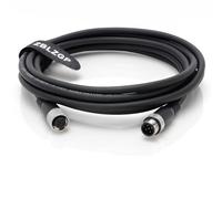 ZBLZGP Connecteur de capteur M12 5 broches mâle femelle câble blindé industriel (mâle vers femelle, 2 m)