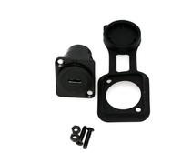 ZBLZGP Connecteur de module fixe femelle vers femelle - Connecteur de module de type D - Adaptateur de transmission de données d'extension de type C pour équipement audio vidéo industriel - Noir