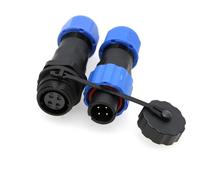 ZBLZGP Connecteur étanche SD13 4 broches pour montage sur panneau, connecteur de câble électrique circulaire aéronautique mâle femelle 5 A 250 V, connecteur d'alimentation industriel, connexions