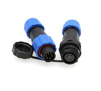 ZBLZGP Connecteur industriel étanche à 6 broches SD13 - Connecteur d'alimentation pour l'aviation - Connecteur en plastique anti-poussière - Prise mâle femelle pour équipement d'énergie solaire