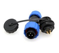 ZBLZGP Connecteur SD16 à 3 broches pour montage sur panneau industriel étanche IP68 en plastique mâle prise femelle déconnexion rapide pour lampe extérieure