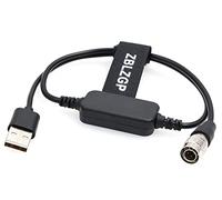 ZBLZGP Convertisseur USB 5 V vers 12 V vers câble d'alimentation Hirose 4 broches pour appareils sonores 664 688 Zoom F8/F4