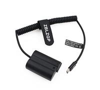 ZBLZGP EN-EL15/EP-5B Batterie factice avec port USB de type C pour appareil photo Nikon D7000 D7100 D7200 D7500 D500 D610 D750 D800 D810 D850