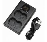 ZBLZGP Lot de 1 batterie de rechange NP-W235 2200 mAh + chargeur LCD à double emplacement, kit de batterie USB-C à charge rapide pour appareils photo Fujifilm X-T5, X-T4, X-H2, X-H2S, X-S20, GFX100S