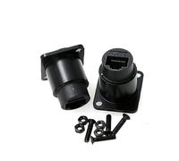 ZBLZGP Lot de 2 adaptateurs RJ45 de type D, module de type D, réseau CAT6 Gigabit droit RJ45 pour transmission de signal multimédia