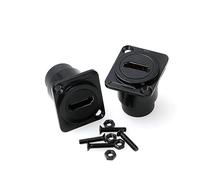 ZBLZGP Lot de 2 connecteurs HDMI femelles de type D pour montage sur panneau HDMI 4K 60 Hz HD pour boîtier de montage sur châssis, serveur rack vidéo