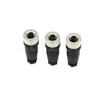 ZBLZGP Lot de 3 connecteurs de capteur M12 étanches - Connecteur électrique (femelle droit, 5 broches)