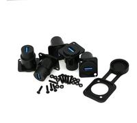 ZBLZGP Lot de 5 connecteurs USB 3.0 en métal de type D femelle vers femelle - Pour transmission de données - Noir