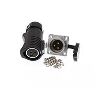 ZBLZGP LP20 Waterproof Aviation Connector IP65 Solar Panel Charge Connector Fast Connection Male und Female LED Outdoor Power Connector (3pin, Feamle Plug & Male Socket)