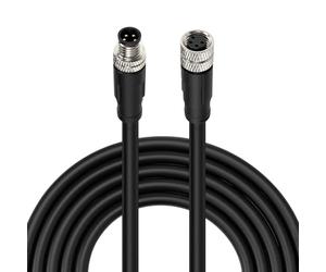 ZBLZGP M8 IP67 Câble connecteur circulaire étanche 4 broches mâle vers femelle Câble droit à double extrémité M8 Connecteur moulé pour signal électronique 30 m