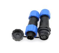 ZBLZGP Paire de connecteurs électriques SD13 à 3 broches, câble d'alimentation circulaire étanche, connecteur de lumière LED, connecteur de panneau SD13 5 A 3 broches